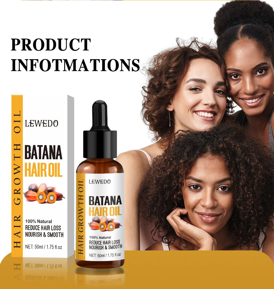 Natural Batana Oil African Hair Growth Oil for Healthy Hair 100% Batana Promotes Hair Wellness for Hair Care Regrowth Enhances