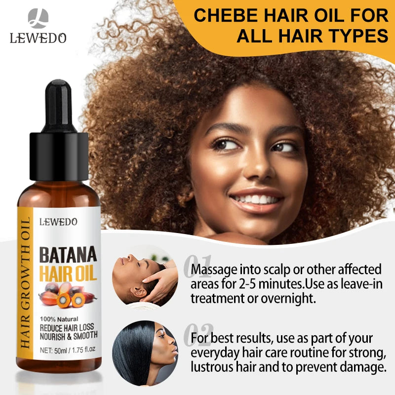 Natural Batana Oil African Hair Growth Oil for Healthy Hair 100% Batana Promotes Hair Wellness for Hair Care Regrowth Enhances