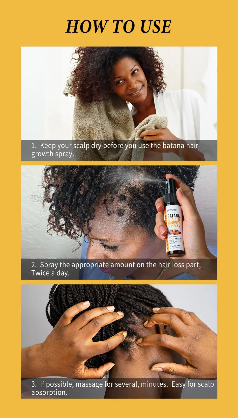 Natural Batana Oil African Hair Growth Oil for Healthy Hair 100% Batana Promotes Hair Wellness for Hair Care Regrowth Enhances