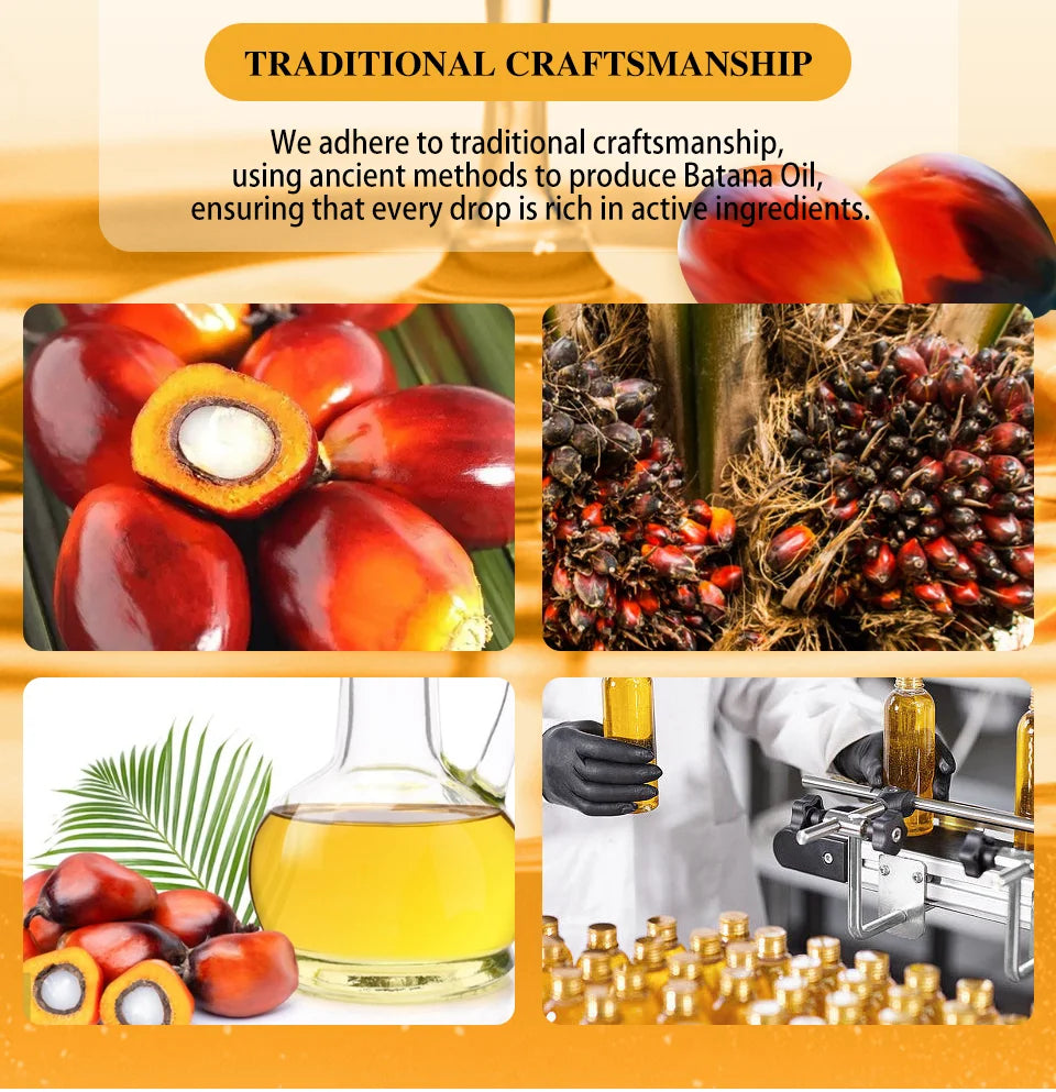 Natural Batana Oil African Hair Growth Oil for Healthy Hair 100% Batana Promotes Hair Wellness for Hair Care Regrowth Enhances