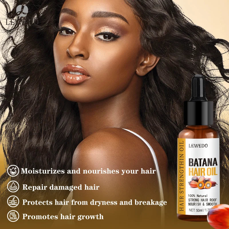 Natural Batana Oil African Hair Growth Oil for Healthy Hair 100% Batana Promotes Hair Wellness for Hair Care Regrowth Enhances