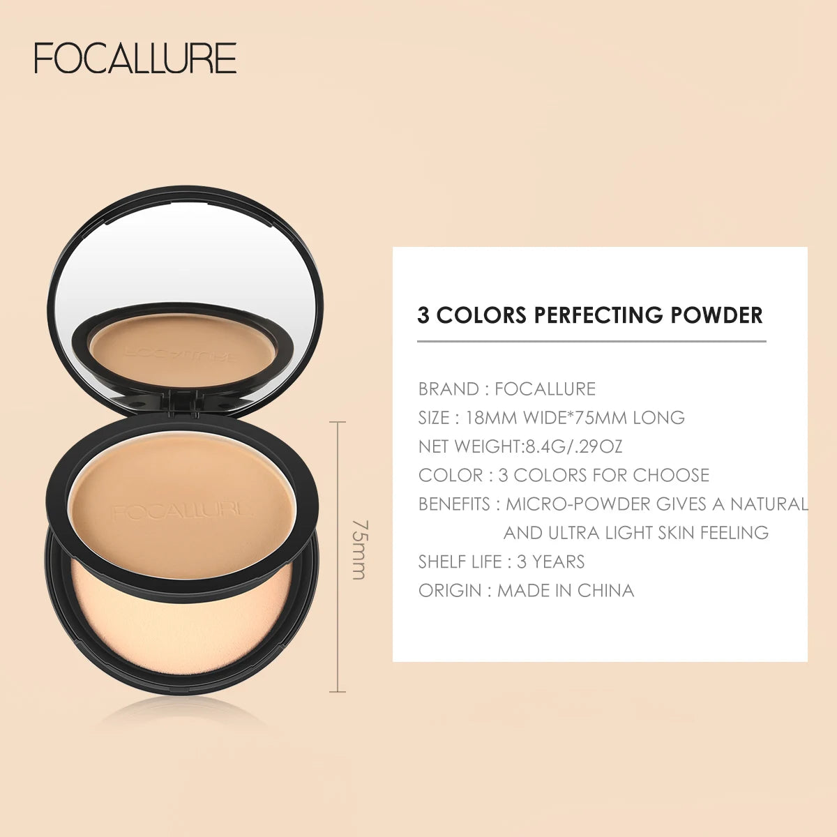 FOCALLURE 4 Pcs Makeup Set