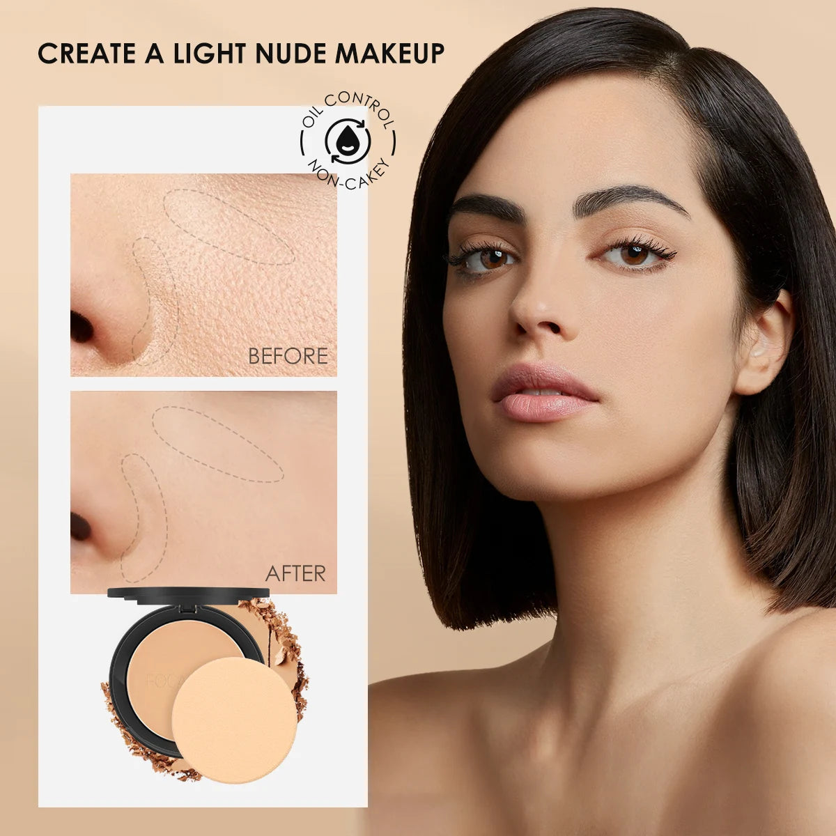 FOCALLURE 4 Pcs Makeup Set