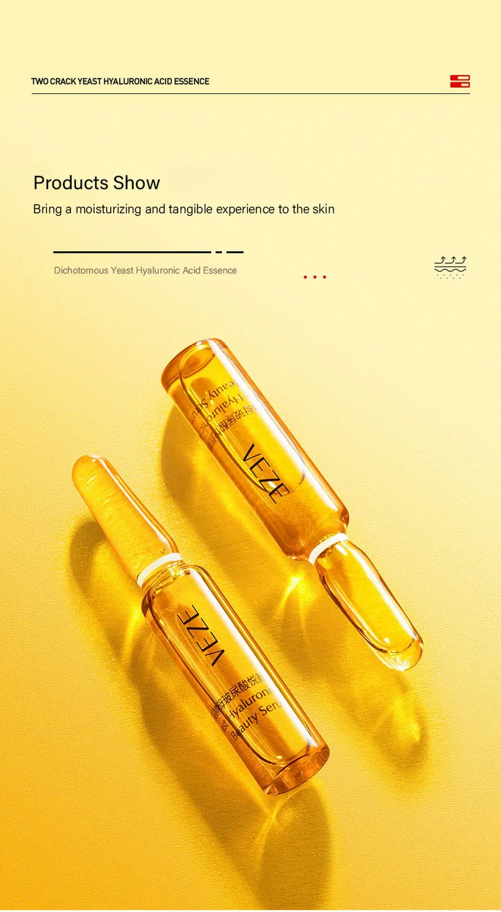 60PCS Saccharomyces Face Serum