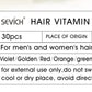 Sevich Smooth Silky Hair Vitamin Capsule Keratin Complex Oil Hair Care Repair Damaged Hair Serum Anti-Loss Moroccan Hair Oil