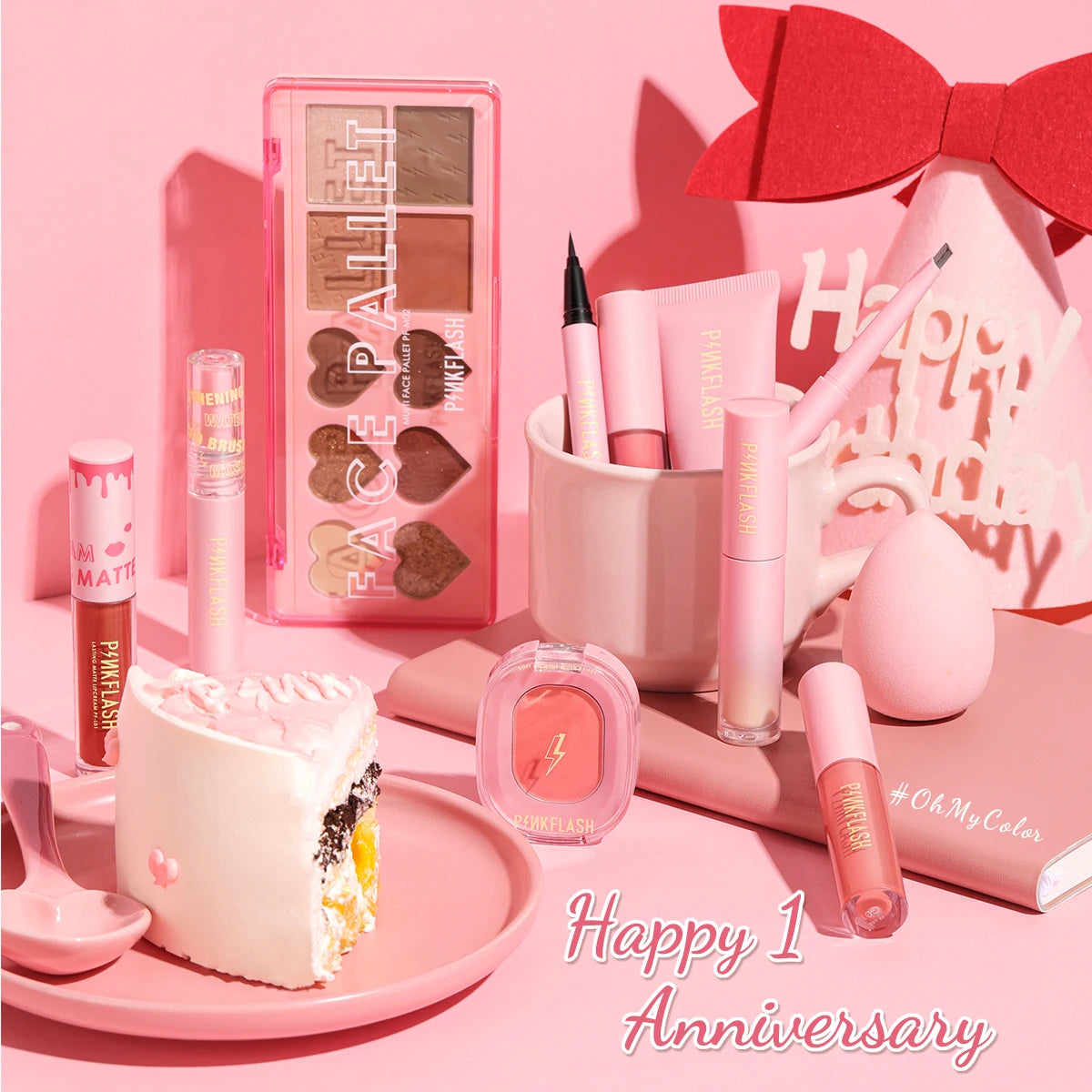 PINKFLASH 1 Anniversary Full Face Makeup