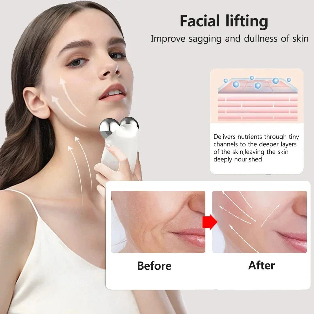 Facial Massager Microcurrent Roller