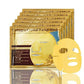 10pcs Collagen Gold Crystal Face Masks Beauty Skin Care Big Face Mask Firming Hydrating Moisturizing Facial Mask for Face Care