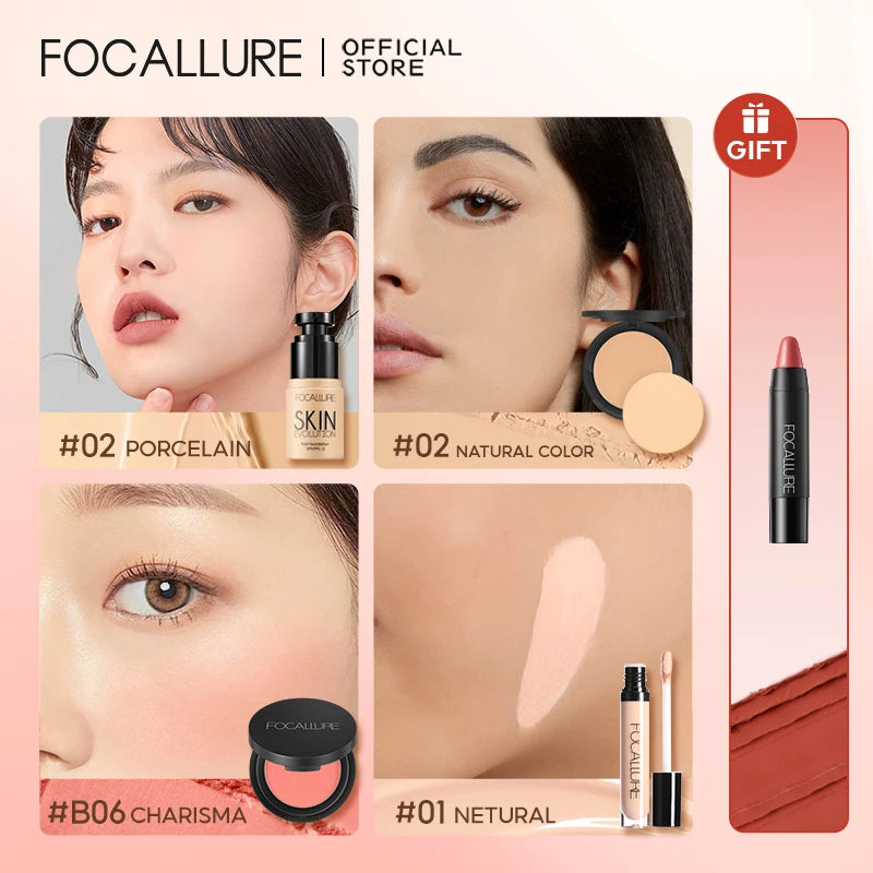 FOCALLURE 4 Pcs Makeup Set