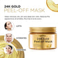 24K Gold Peel Off Blackhead Mask,Gold Facial Mask Deep Cleansing Great Face Skin Care