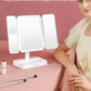 Tri-Fold LED Makeup Mirror 3 Tone Lights
