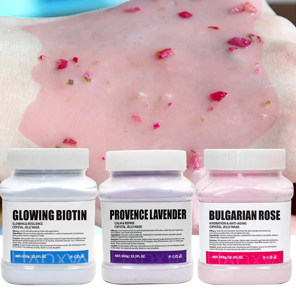 Jelly Mask for Facial Professional Rose Smooth Face Mask Skin Care, Hydrated Nourished Hydro Jelly Mask Powder,Gel Peel Off W7M5