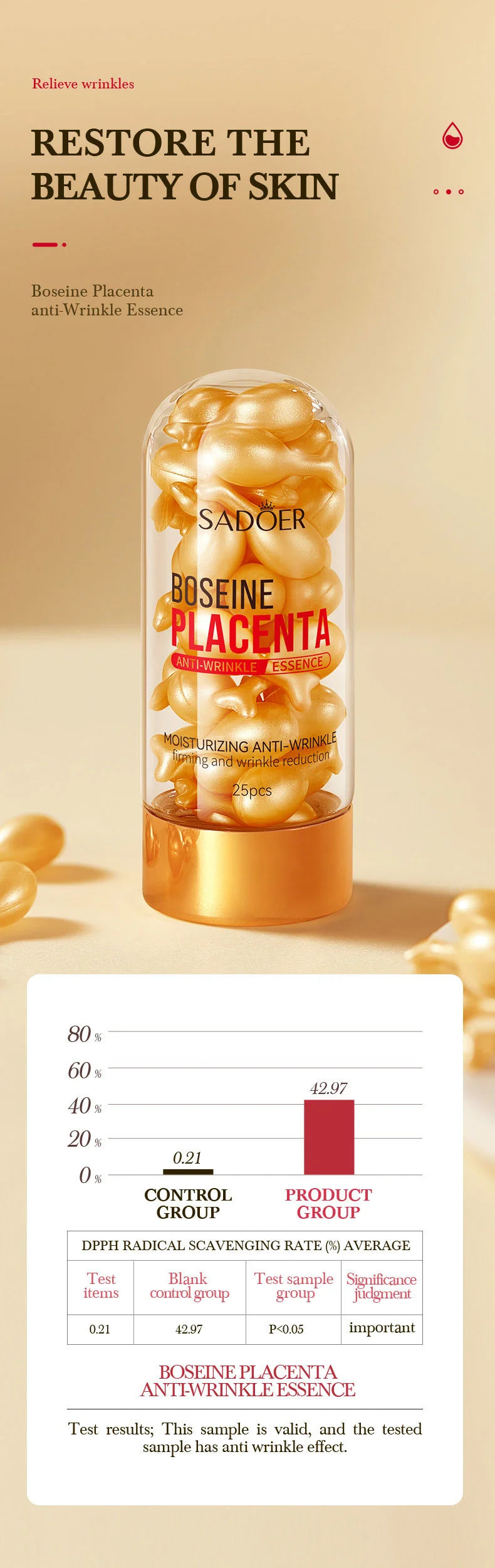 Boseine Placenta  25pcs Serum