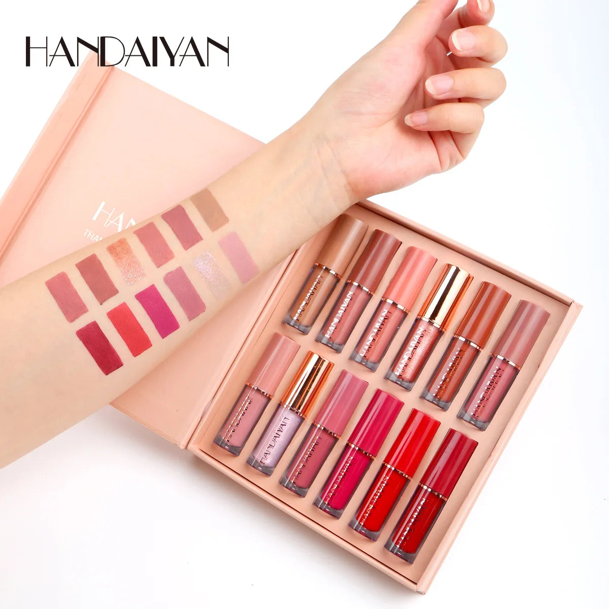 HANDAIYAN 12 Color Matte Liquid Lipstick