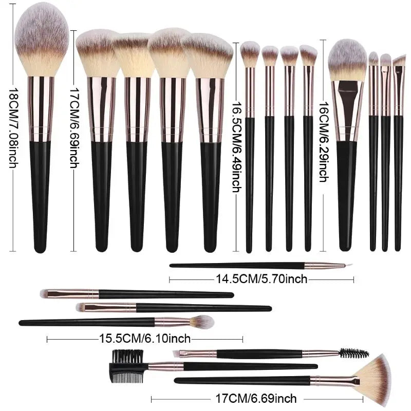 3-20PCS Makeup Brushes Set