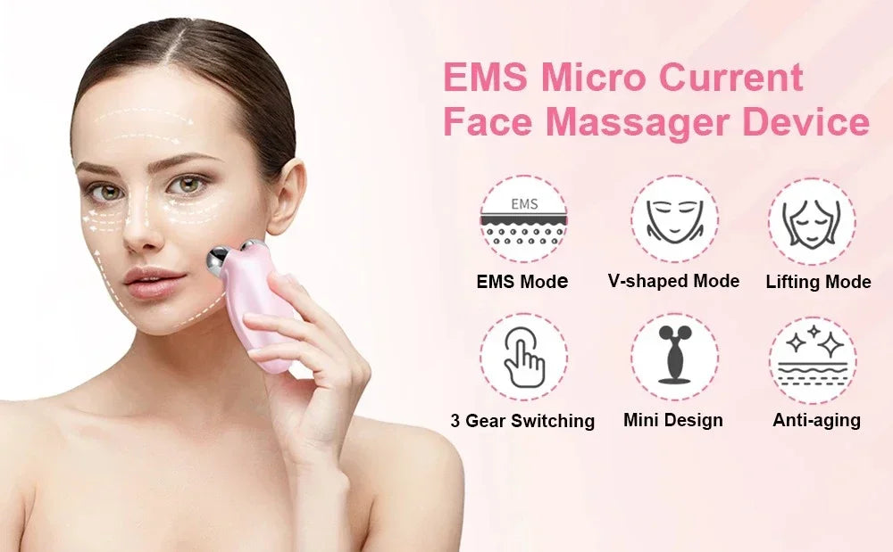 Facial Massager Microcurrent Roller