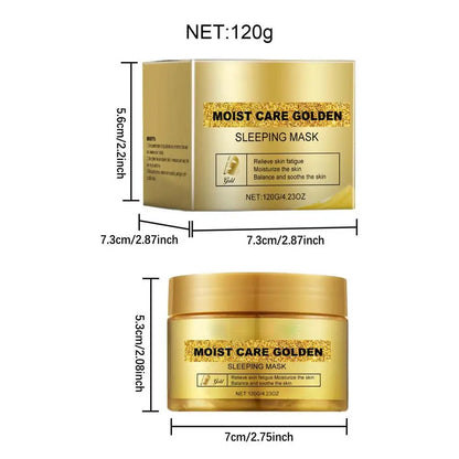 1pcs Gold Peel Off Facial Mask Deep Cleanser Hydrating Anti Aging Skin Brightening Gel sleeping Mask 120g