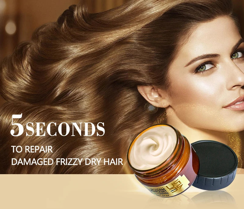 PURC Magical Repair Hair Mask Damage Restore Soft Smoothing Keratin Straightening Argan Oil Scalp Treatment Hair Care