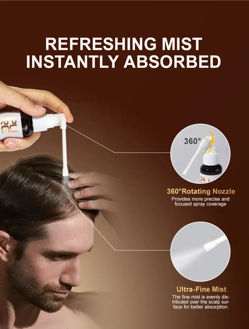 PURC Batana Oil Hair Growth Spray Rosemary Anti Hair Loss Scalp Treatment Biotin Hair Regrowth Hair Care Products for Men Women