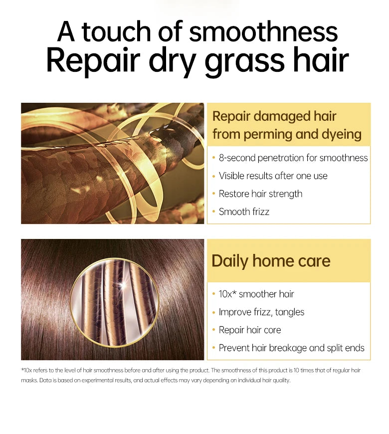 PURC Protein Hair Mask Keratin Damage Repair Frizz Dry Smoothing Treatment Cream Straighten Shiny Moisturizing Hair Care Product
