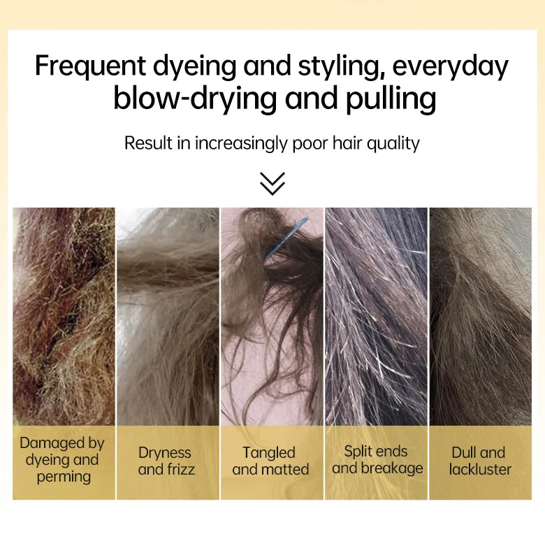 PURC Protein Hair Mask Keratin Damage Repair Frizz Dry Smoothing Treatment Cream Straighten Shiny Moisturizing Hair Care Product