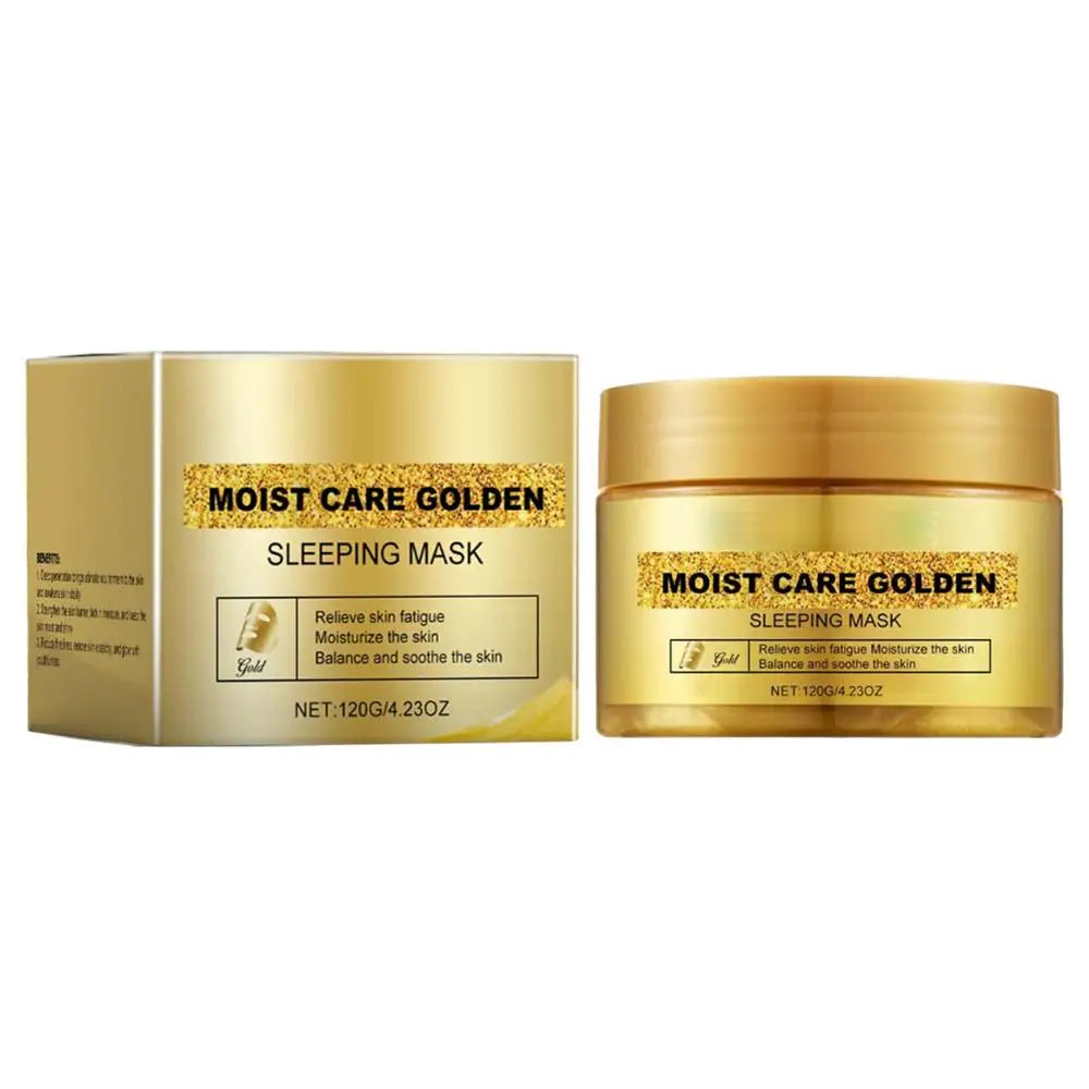1pcs Gold Peel Off Facial Mask Deep Cleanser Hydrating Anti Aging Skin Brightening Gel sleeping Mask 120g