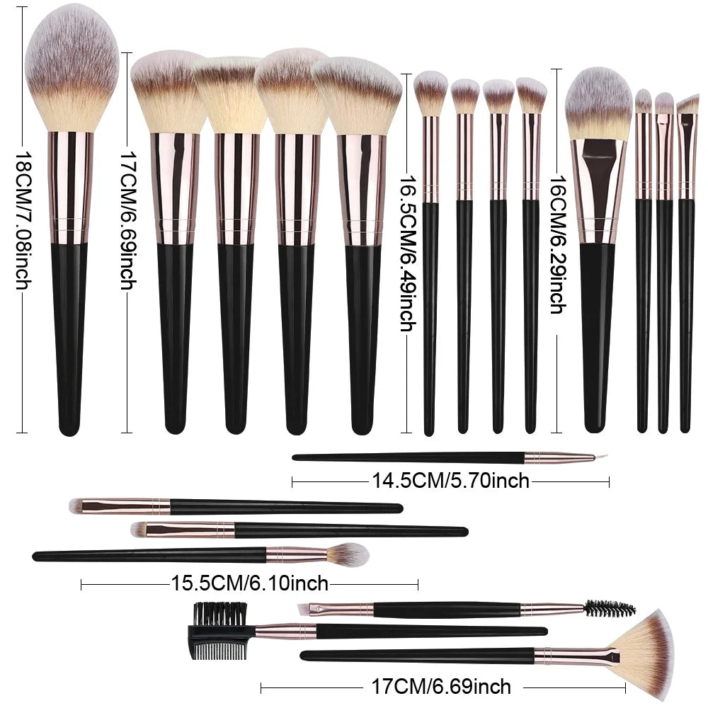 3-20PCS Makeup Brushes Set