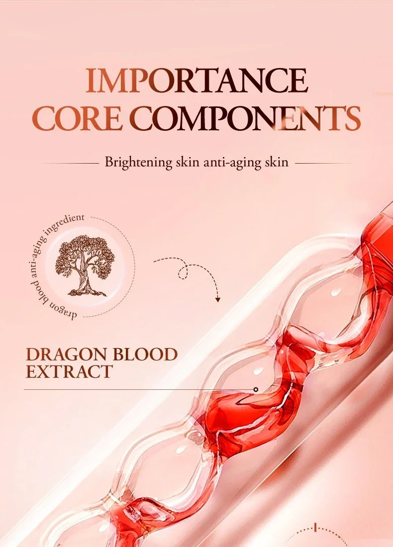 10Pcs Dragon Blood Moisturizing Tender Facial Mask Light Lines Soothing Repair Face Dry Rough Firming Beauty Face Skin Care