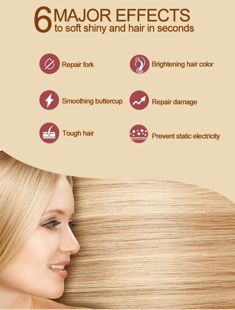 PURC Magical Repair Hair Mask Damage Restore Soft Smoothing Keratin Straightening Argan Oil Scalp Treatment Hair Care