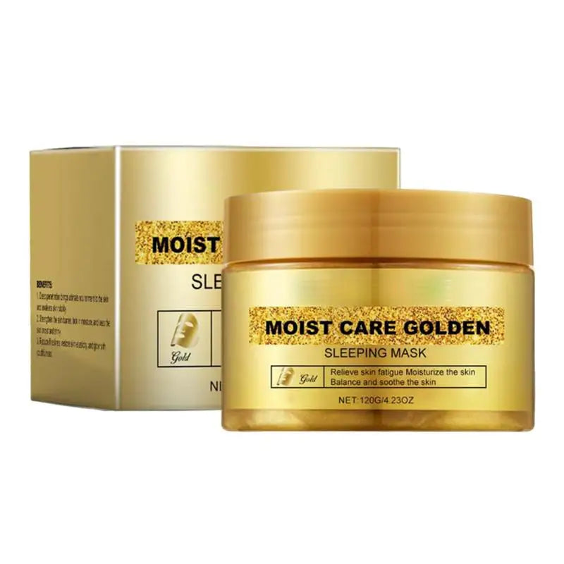 1pcs Gold Peel Off Facial Mask Deep Cleanser Hydrating Anti Aging Skin Brightening Gel sleeping Mask 120g