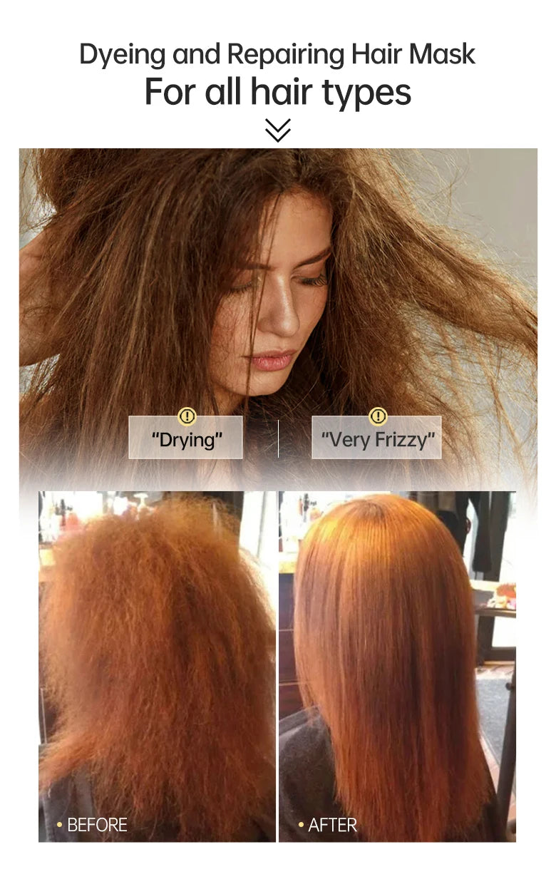 PURC Protein Hair Mask Keratin Damage Repair Frizz Dry Smoothing Treatment Cream Straighten Shiny Moisturizing Hair Care Product